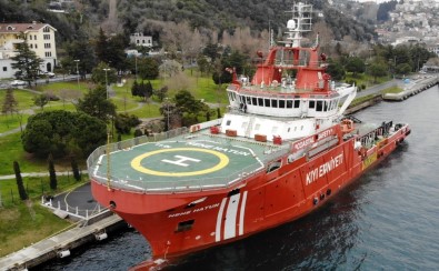 (ÖZEL) Türkiye'nin İlk Acil Müdahale Gemisi 'Nene Hatun' Havadan Görüntülendi