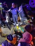 Yağmur Nedeniyle Kayganlaşan Yolda Kaza Açıklaması 1 Yaralı