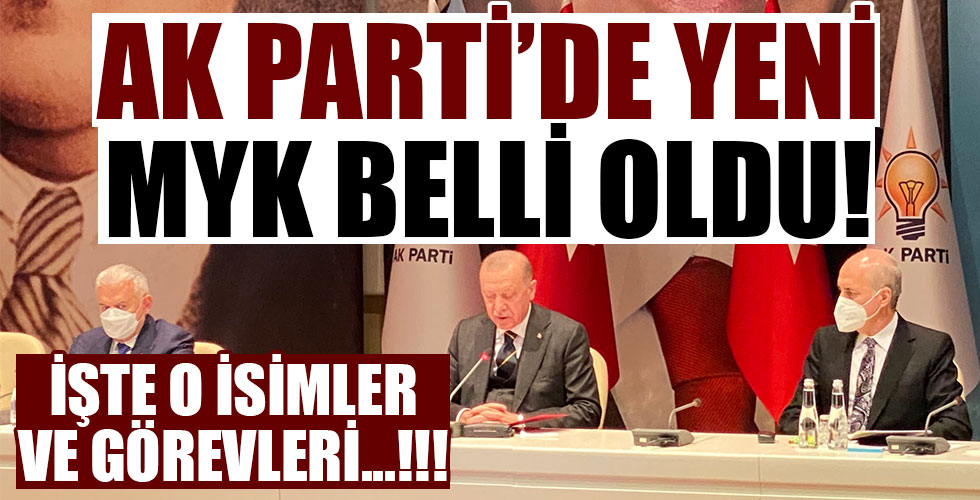 AK Parti MYK belli oldu!