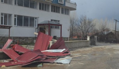 Bingöl'de Fırtına Çatı Uçurdu, Ağaçları Devirdi