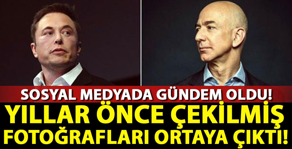 Elon Musk ve Jeff Bezos'un yıllar önce birlikte çekilmiş fotoğrafı ortaya çıktı!