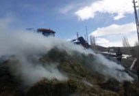 Erzurum'da Ot Yangını