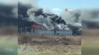 Ukrayna'da Göçmelerin Kaldığı Sitede Korkutan Yangın