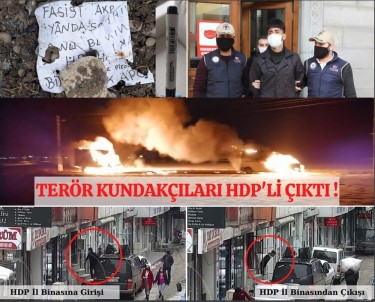 Ağrı'da Terör Kundakçıları HDP'li Çıktı