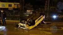 İki Otomobile Çarpan Araç Takla Attı Açıklaması1 Yaralı