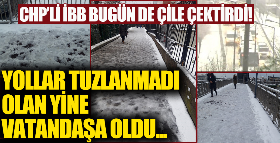İstanbul'da kar rezaleti: Tuzlama yapılmadı araçlar yolda kaldı
