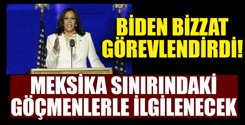 Kamala Harris, Meksika sınırındaki göçmenlerle ilgilenecek