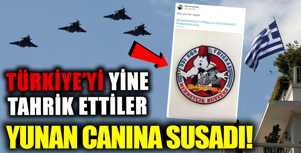 Yunan muhabirden haddini aşan paylaşım! Türkiye'yi yine tahrik ettiler! 'Mehmetçik Avcısı' arması ile...