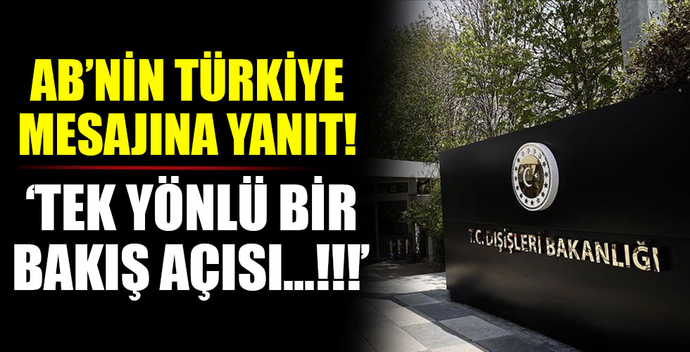 Dışişleri'nden AB'nin Türkiye mesajına yanıt!