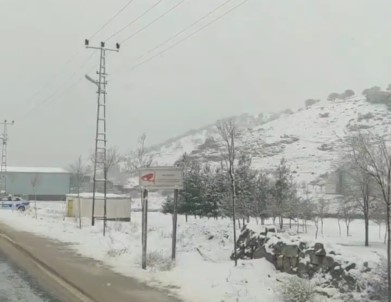 Mazıdağı Güne Karla Uyandı