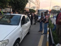 Yolcu Otobüsü İle Otomobil Çarpıştı Açıklaması 1 Yaralı