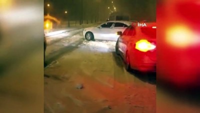 Adıyaman-Gaziantep Karayolunda Ulaşıma Kar Engeli