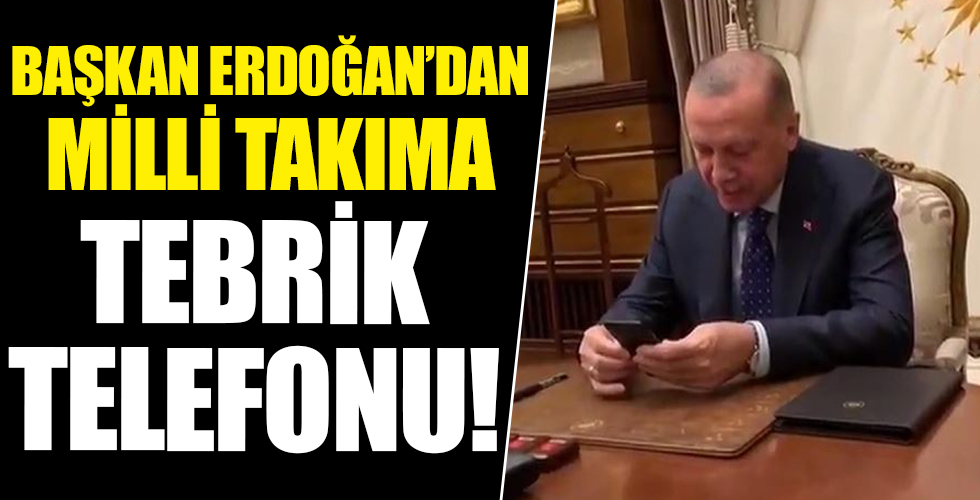 Başkan Erdoğan'dan milli takıma tebrik telefonu: Kolektif futbolun dersini verdiniz