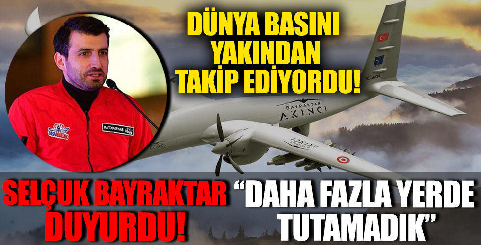 Dünya basını yakından takip ediyordu! Selçuk Bayraktar'dan AKINCI PT-3 açıklaması: Daha fazla yerde tutamadık