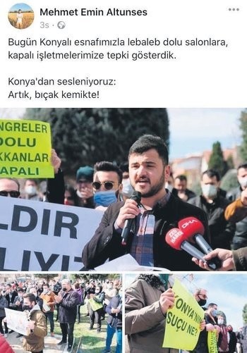 Konya'da esnaf gibi eylem yapan troller CHP üyeleri çıktı!