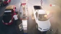 Akaryakıt İstasyonunda Cep Telefonu Nedeni İle Yangın