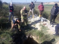 İnek 15 Metrelik Define Kuyusuna Düştü