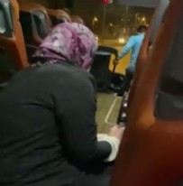 Otobüs firmasında skandal görüntü!