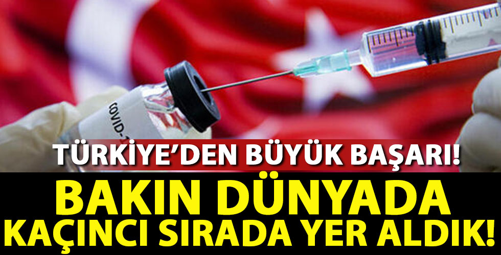 Türkiye'den aşılamada büyük başarı!