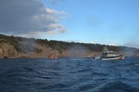 Ayvalık'ta Bir Adada Mahsur Kalan 33 Mülteciyi Sahil Güvenlik Ekipleri Kurtardı Haberi