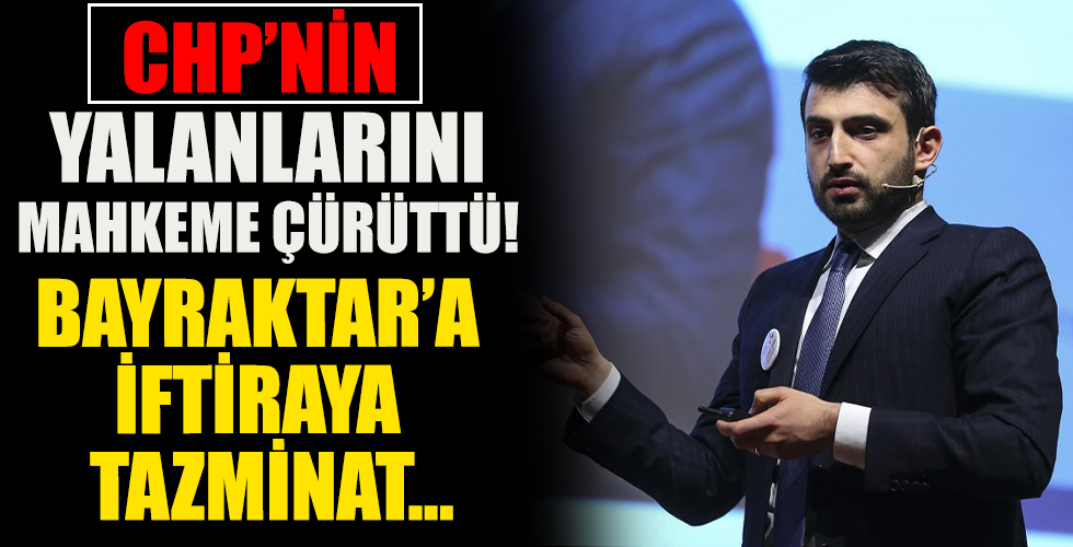Bayraktar’a iftiraya tazminat!