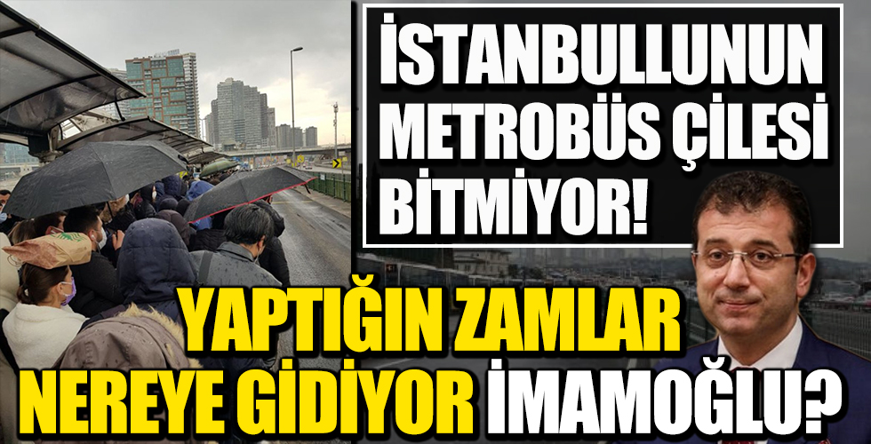 15 Temmuz Şehitler Köprüsü'nde metrobüs arıza yaptı!