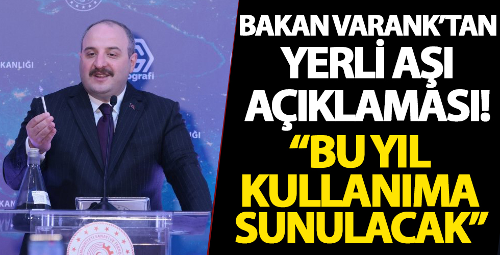 Bakan Mustafa Varank'tan yeni coronavirüs aşısı açıklaması: Bu yıl kullanıma sunulacak...