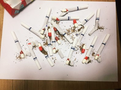 Hastanede Yatan Hastaya Getirilen Sigara Dalı İçine Gizlenmiş Uyuşturucu Hap Ele Geçti