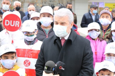 Kırmızı Çizgilerle Kırşehir'de, Yayalar İçin Duyarlılık Dönemi Başladı