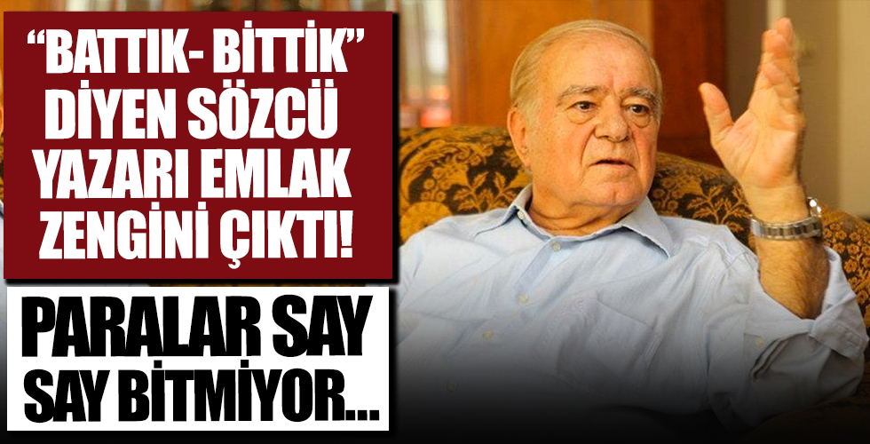 “Kulliye’ye çıkan isim” iftirasıyla gündeme gelen Sözcü'nün başyazarı Rahmi Turan emlak zengini çıktı!.