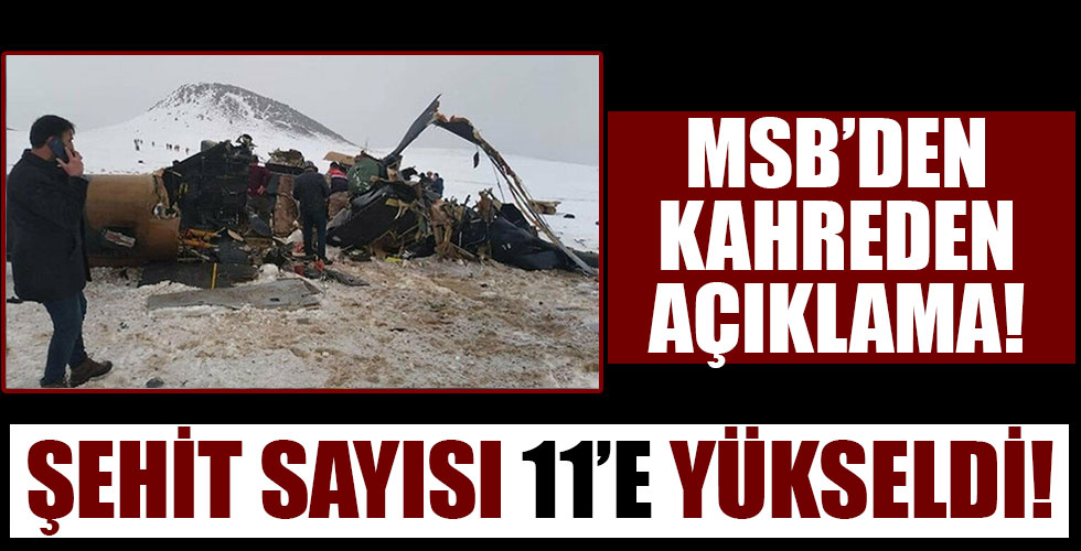 Bitlis'te askeri helikopter düştü!