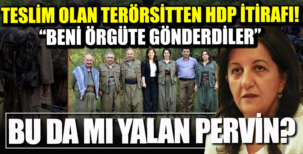 Teslim olan teröristten HDP itirafı: PKK propagandası yapıp örgüte gönderdiler