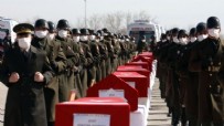 Bitlis'te meydana gelen helikopter kazasında şehit olan 11 asker için cenaze töreni