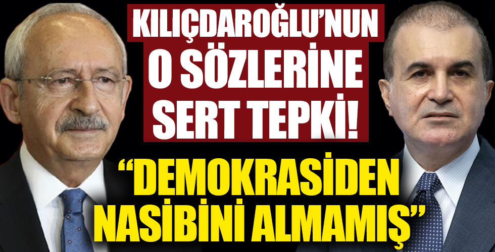 AK Parti Sözcüsü Ömer Çelik'ten 'Erdoğan bir milli güvenlik sorunudur' diyen Kılıçdaroğlu'na sert yanıt