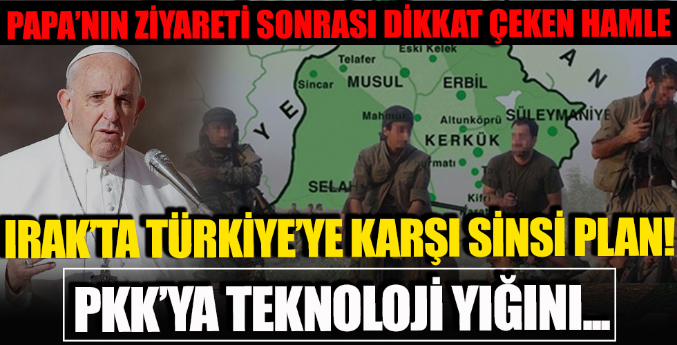 Irak'ta Türkiye'ye karşı sinsi plan! NATO şemsiyesi altında PKK'ya teknoloji yığını