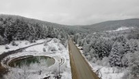 Karabük'te Mart Ayında Kar Yağışı Etkili Oldu, Ormanlar Beyaz Örtüyle Kaplandı