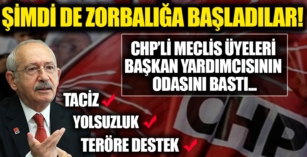 Şimdi de zorbalığa başladılar! CHP'li Meclis üyeleri Bodrum Belediye Başkan Yardımcısı Hüseyin Tutkun'un odasını bastı