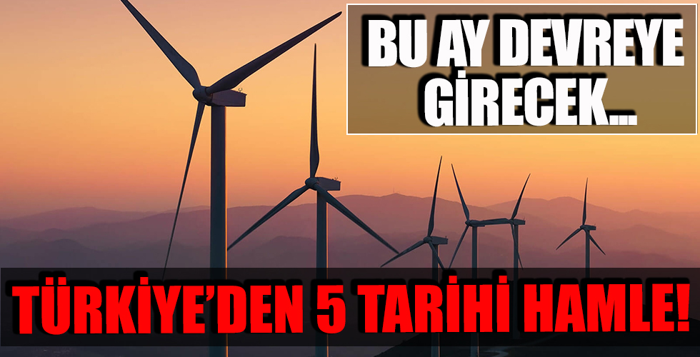 Türkiye'den 5 tarihi hamle! Devreye sokuluyor