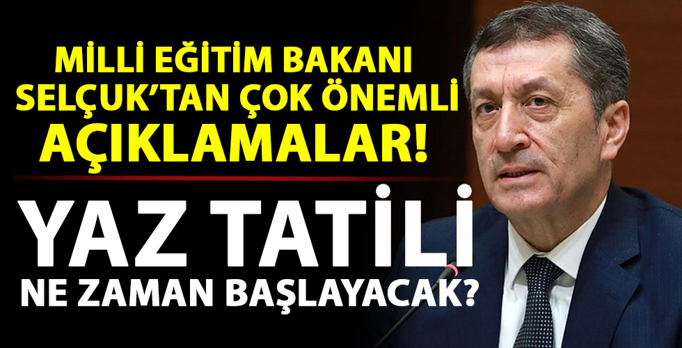 Bakan Selçuk'tan önemli açıklamalar!