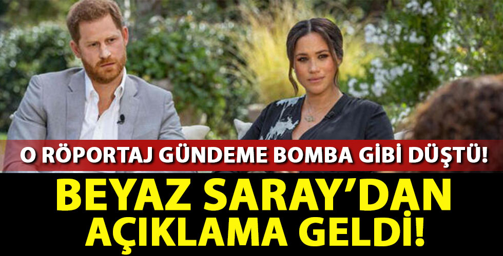 Beyaz Saray'dan Prens Harry ve Markle açıklaması!