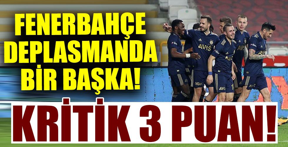 Fenerbahçe Konya'da kazandı!