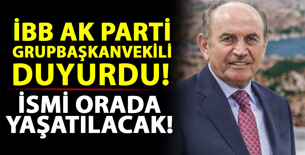 Kadir Topbaş'ın ismi orada yaşatılacak!