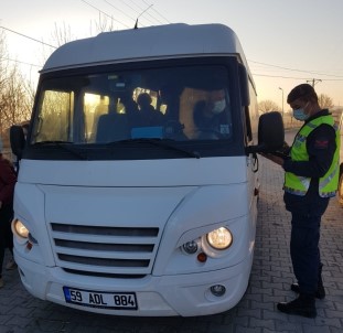 Malkara'da Jandarmadan Okul Servislerine Sıkı Denetim