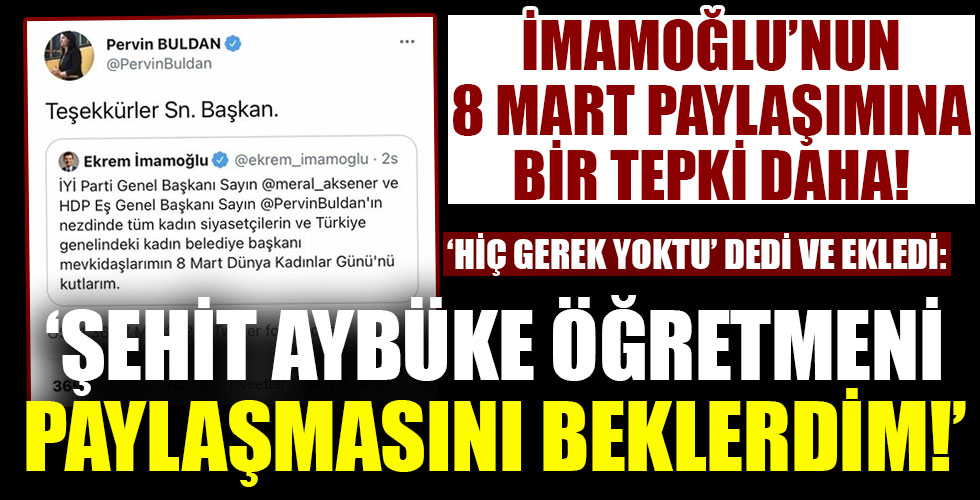 İmamoğlu'na tepkiler dinmiyor!