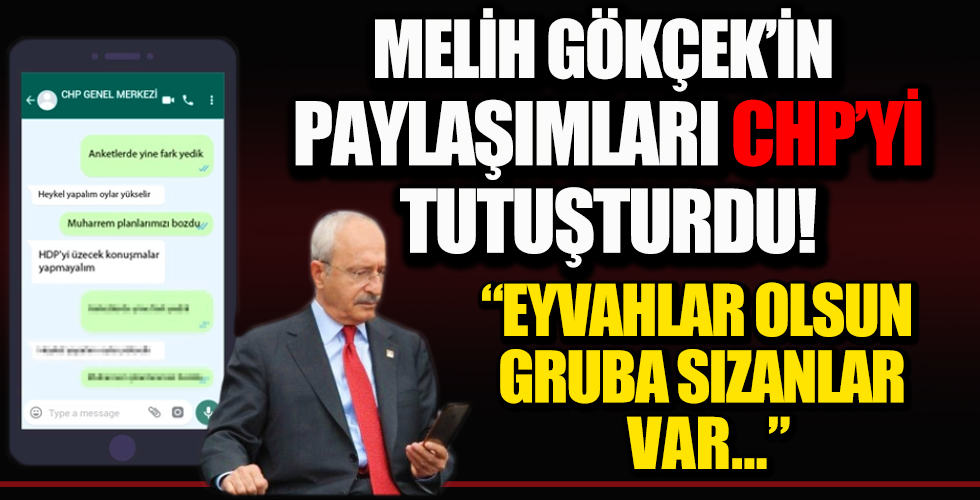 Melih Gökçek'in paylaşımları CHP'yi tutuşturdu!