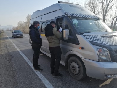 Ağrı'da Okul Servis Araçları Denetlendi