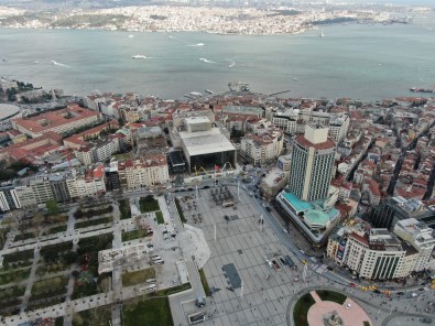 (ÖZEL) Atatürk Kültür Merkezi'ndeki Dış Cephesi Son Halini Alıyor
