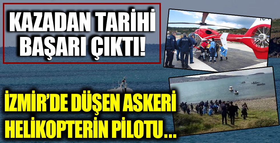 İzmir Foça'daki uçak kazasından tarihe geçen bir başarı çıktı