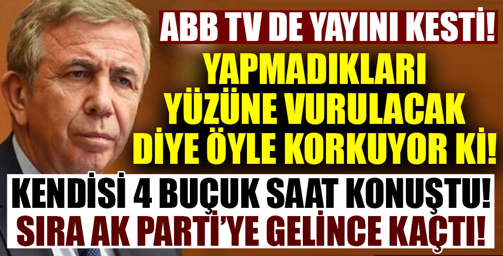 ABB Meclisi'nde 4.5 saat konuşan CHP'li Mansur Yavaş, konuşma sırası AK Parti'ye gelince salonu terk etti!
