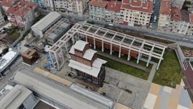 Kadıköy'de Restore Edilen Tarihi Hasanpaşa Gazhanesinin Son Hali Havadan Görüntülendi
